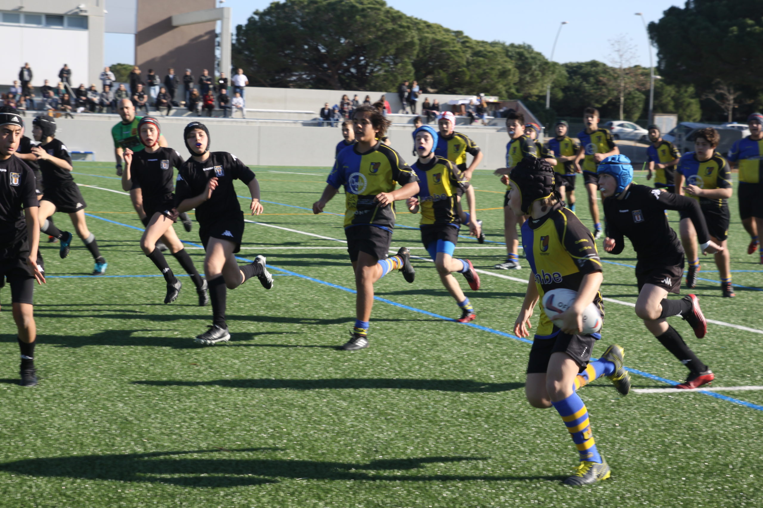 Encuentro entre el CRUC sub 14 y el BUC en el partido de la 7 jornada de 1ª catalana