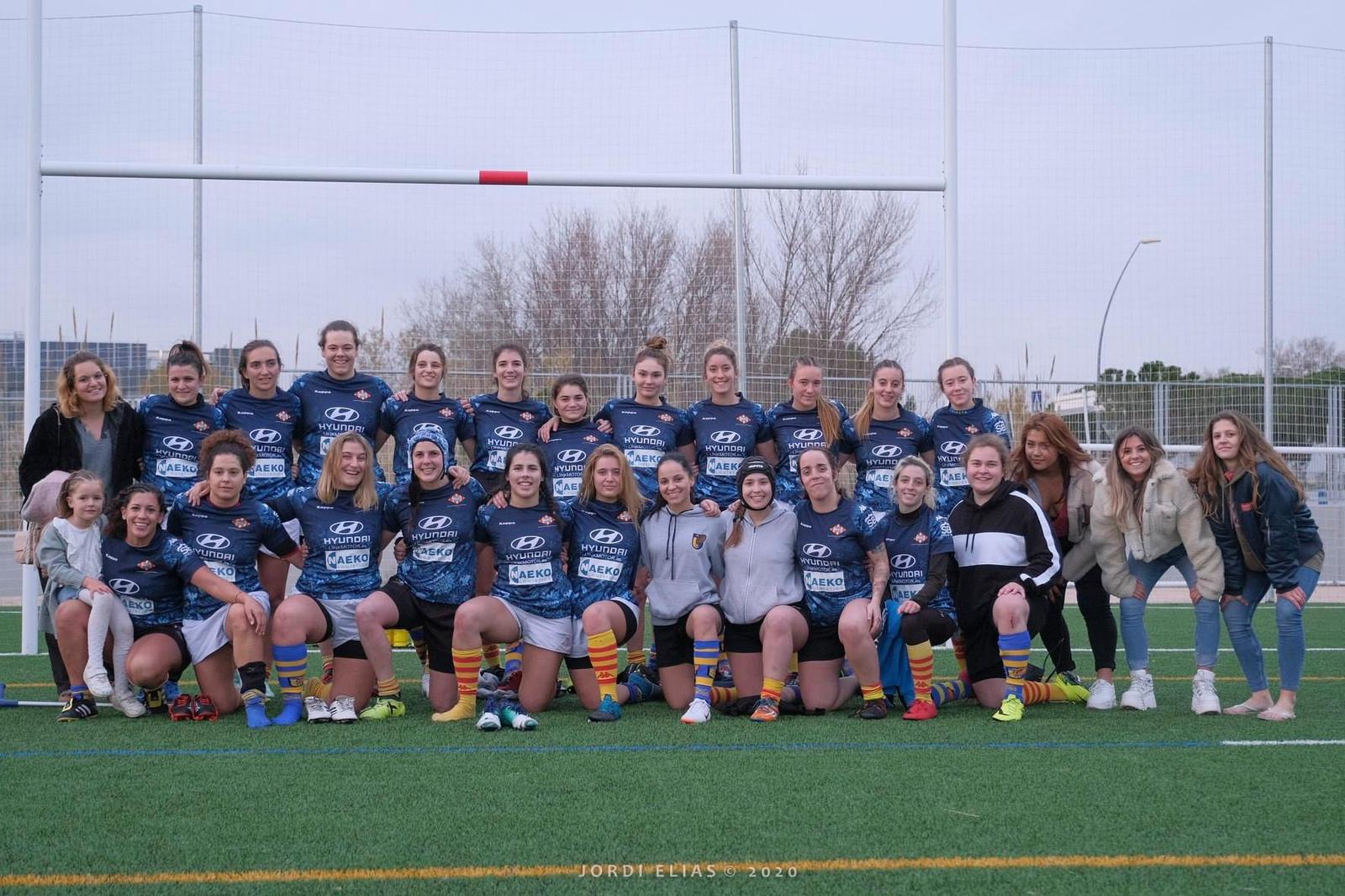 equipo senior femenino castelldefels RUC - UE santboiana