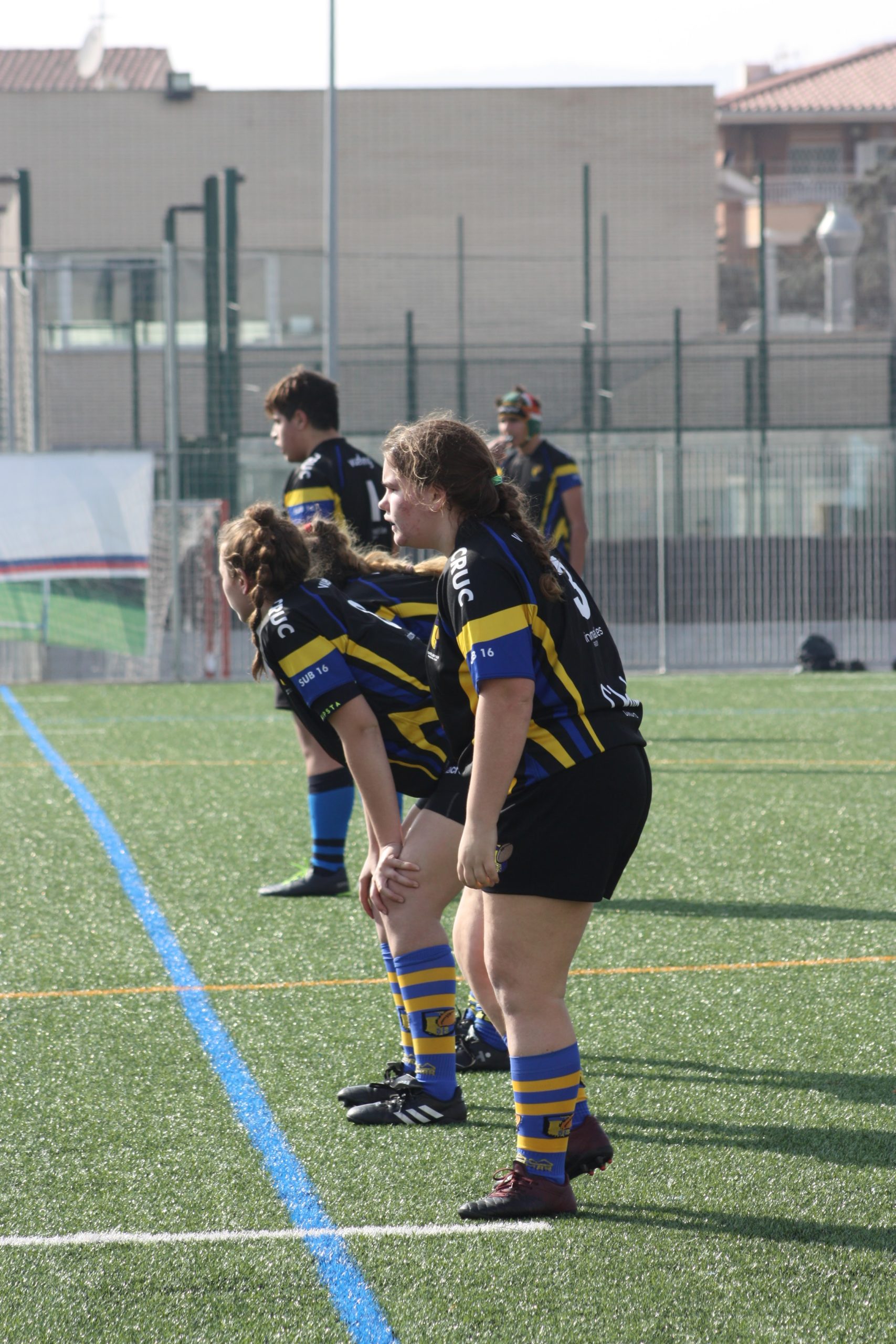 imagen de las jugadoras y jugadores del sub 16 del Castelldefels Rugby Union Club