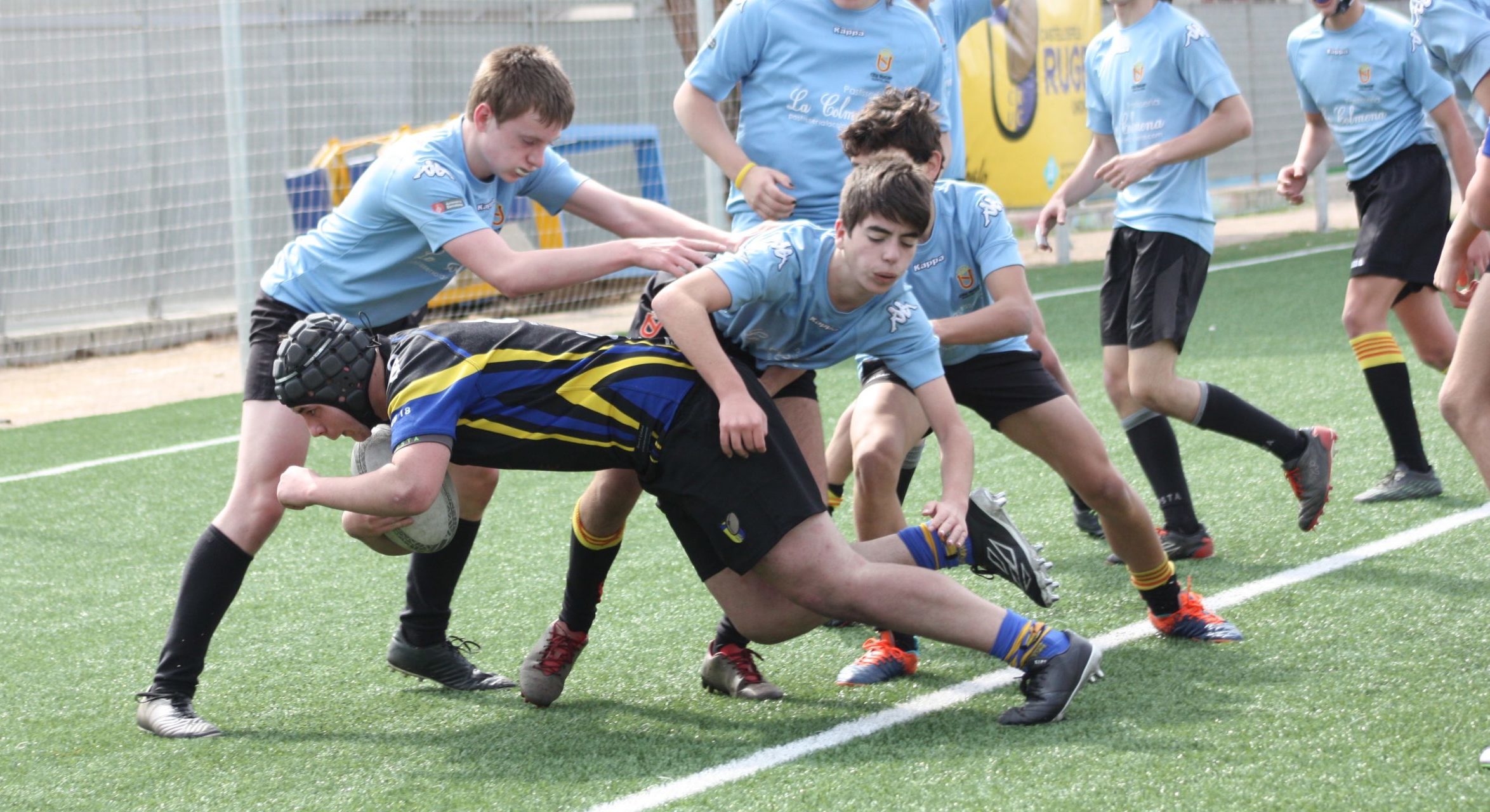 partido CRUC sub 16 vs CEU sub 16 en el CEM pitort de Castelldefels