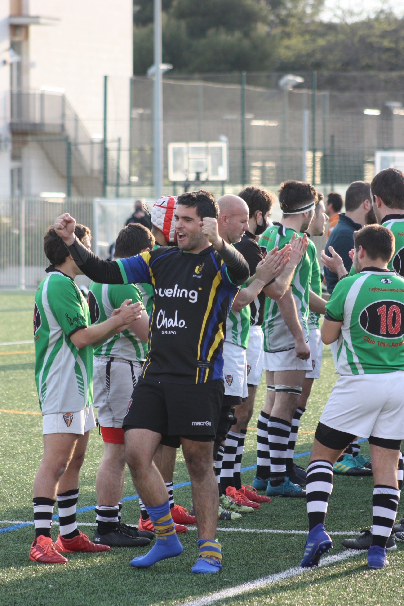 victoria del senior masculino CRUC contra el Rugby Club Cornellà