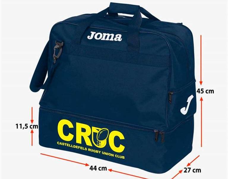 Bolsa deportiva oficial del CRUC, ideal para llevarla a los entrenamientos. 