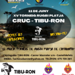 cartel cruc tiburon rugby playa de castelldefels